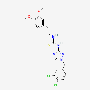 N-[1-(3,4-dichlorobenzyl)-1H-1,2,4-triazol-3-yl]-N'-[2-(3,4-dimethoxyphenyl)ethyl]thiourea