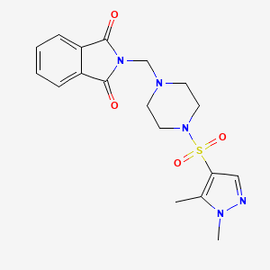 2-({4-[(1,5-dimethyl-1H-pyrazol-4-yl)sulfonyl]-1-piperazinyl}methyl)-1H-isoindole-1,3(2H)-dione