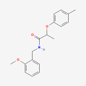 molecular formula C18H21NO3 B4806918 N-(2-methoxybenzyl)-2-(4-methylphenoxy)propanamide 