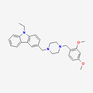 3-{[4-(2,4-dimethoxybenzyl)-1-piperazinyl]methyl}-9-ethyl-9H-carbazole