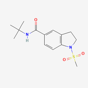 N-(tert-butyl)-1-(methylsulfonyl)-5-indolinecarboxamide