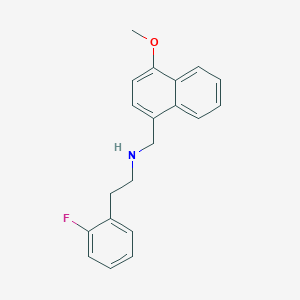 2-(2-fluorophenyl)-N-[(4-methoxy-1-naphthyl)methyl]ethanamine