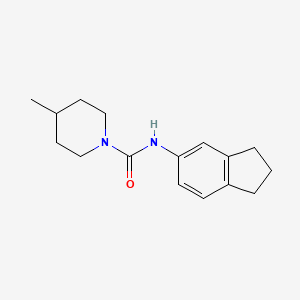 N-(2,3-dihydro-1H-inden-5-yl)-4-methyl-1-piperidinecarboxamide