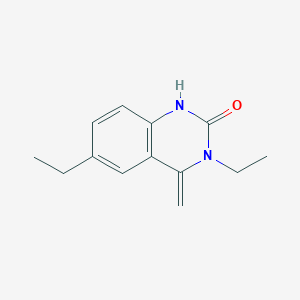 molecular formula C13H16N2O B4807031 3,6-diethyl-4-methylene-3,4-dihydro-2(1H)-quinazolinone 