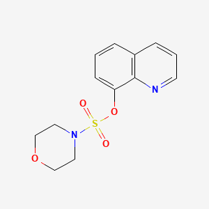 molecular formula C13H14N2O4S B4807088 8-quinolinyl 4-morpholinesulfonate 