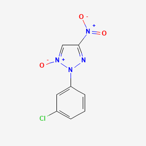 2-(3-Chlorophenyl)-4-nitro-2H-1,2,3-triazol-1-ium-1-olate