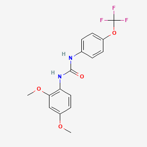 molecular formula C16H15F3N2O4 B4807138 1-(2,4-Dimethoxyphenyl)-3-[4-(trifluoromethoxy)phenyl]urea 