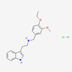 N-[(4-ethoxy-3-methoxyphenyl)methyl]-2-(1H-indol-3-yl)ethanamine;hydrochloride