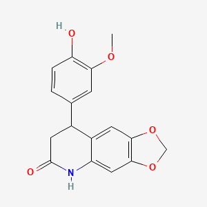 8-(4-hydroxy-3-methoxyphenyl)-7,8-dihydro[1,3]dioxolo[4,5-g]quinolin-6(5H)-one