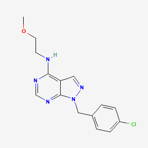 1-(4-chlorobenzyl)-N-(2-methoxyethyl)-1H-pyrazolo[3,4-d]pyrimidin-4-amine