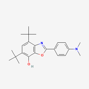 molecular formula C23H30N2O2 B4807236 4,6-di-tert-butyl-2-[4-(dimethylamino)phenyl]-1,3-benzoxazol-7-ol 