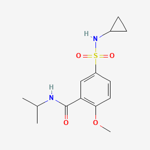 5-[(cyclopropylamino)sulfonyl]-N-isopropyl-2-methoxybenzamide