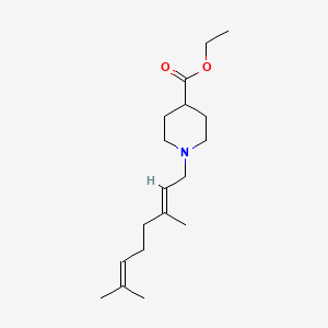 ethyl 1-(3,7-dimethyl-2,6-octadien-1-yl)-4-piperidinecarboxylate