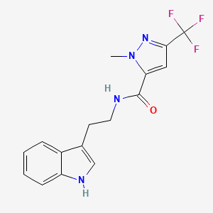 N-[2-(1H-indol-3-yl)ethyl]-1-methyl-3-(trifluoromethyl)-1H-pyrazole-5-carboxamide