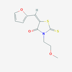 5-(2-furylmethylene)-3-(2-methoxyethyl)-2-thioxo-1,3-thiazolidin-4-one