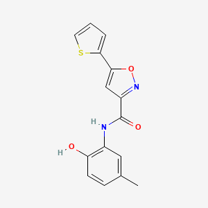 N-(2-hydroxy-5-methylphenyl)-5-(2-thienyl)-3-isoxazolecarboxamide