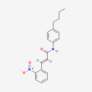 N-(4-butylphenyl)-3-(2-nitrophenyl)acrylamide