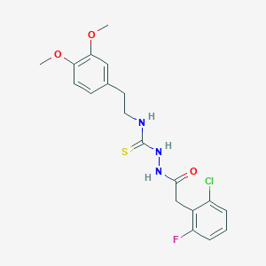 2-[(2-chloro-6-fluorophenyl)acetyl]-N-[2-(3,4-dimethoxyphenyl)ethyl]hydrazinecarbothioamide