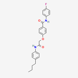 4-{2-[(4-butylphenyl)amino]-2-oxoethoxy}-N-(4-fluorophenyl)benzamide