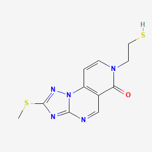 molecular formula C11H11N5OS2 B4807484 7-(2-mercaptoethyl)-2-(methylthio)pyrido[3,4-e][1,2,4]triazolo[1,5-a]pyrimidin-6(7H)-one 