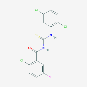 2-chloro-N-{[(2,5-dichlorophenyl)amino]carbonothioyl}-5-iodobenzamide