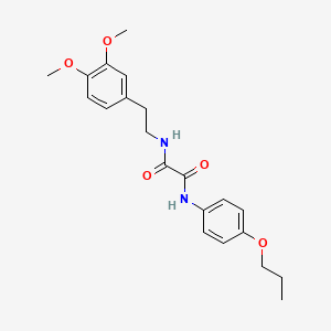 N-[2-(3,4-dimethoxyphenyl)ethyl]-N'-(4-propoxyphenyl)ethanediamide