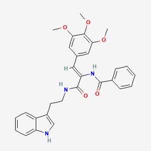 N-[1-({[2-(1H-indol-3-yl)ethyl]amino}carbonyl)-2-(3,4,5-trimethoxyphenyl)vinyl]benzamide