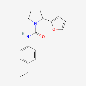 molecular formula C17H20N2O2 B4807614 N-(4-ethylphenyl)-2-(2-furyl)-1-pyrrolidinecarboxamide 