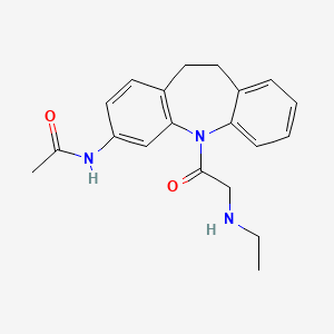 molecular formula C20H23N3O2 B4807623 N-[5-(N-ethylglycyl)-10,11-dihydro-5H-dibenzo[b,f]azepin-3-yl]acetamide 