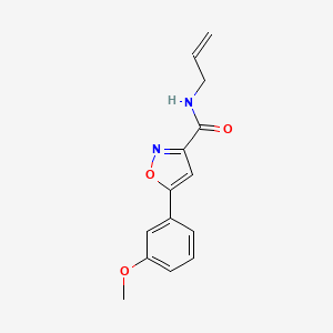 molecular formula C14H14N2O3 B4807624 N-allyl-5-(3-methoxyphenyl)-3-isoxazolecarboxamide 