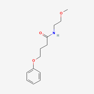 molecular formula C13H19NO3 B4807627 N-(2-methoxyethyl)-4-phenoxybutanamide 