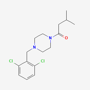 1-(2,6-dichlorobenzyl)-4-(3-methylbutanoyl)piperazine