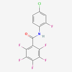 N-(4-chloro-2-fluorophenyl)-2,3,4,5,6-pentafluorobenzamide