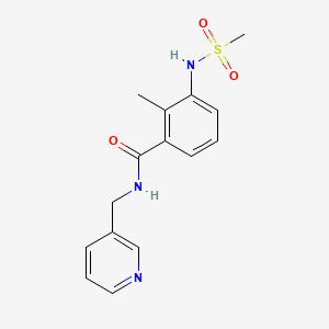 2-methyl-3-[(methylsulfonyl)amino]-N-(3-pyridinylmethyl)benzamide