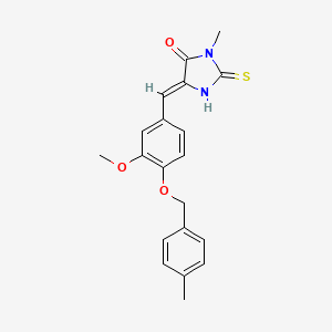 5-{3-methoxy-4-[(4-methylbenzyl)oxy]benzylidene}-3-methyl-2-thioxo-4-imidazolidinone