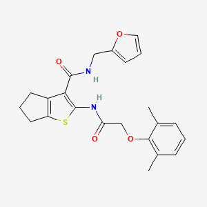 2-{[(2,6-dimethylphenoxy)acetyl]amino}-N-(2-furylmethyl)-5,6-dihydro-4H-cyclopenta[b]thiophene-3-carboxamide