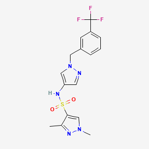 1,3-dimethyl-N-{1-[3-(trifluoromethyl)benzyl]-1H-pyrazol-4-yl}-1H-pyrazole-4-sulfonamide