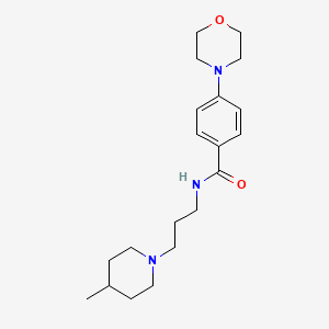 N-[3-(4-methyl-1-piperidinyl)propyl]-4-(4-morpholinyl)benzamide