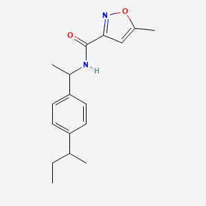 N-{1-[4-(butan-2-yl)phenyl]ethyl}-5-methyl-1,2-oxazole-3-carboxamide