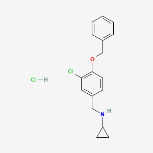 N-[4-(benzyloxy)-3-chlorobenzyl]cyclopropanamine hydrochloride