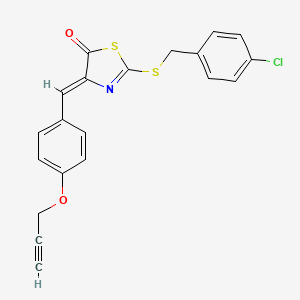 2-[(4-chlorobenzyl)thio]-4-[4-(2-propyn-1-yloxy)benzylidene]-1,3-thiazol-5(4H)-one