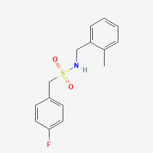 1-(4-fluorophenyl)-N-[(2-methylphenyl)methyl]methanesulfonamide