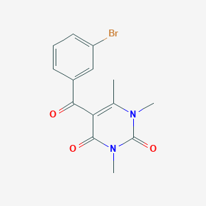 5-(3-BROMOBENZOYL)-1,3,6-TRIMETHYL-1,2,3,4-TETRAHYDROPYRIMIDINE-2,4-DIONE