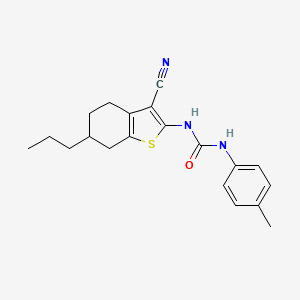 1-(3-Cyano-6-propyl-4,5,6,7-tetrahydro-1-benzothiophen-2-yl)-3-(4-methylphenyl)urea