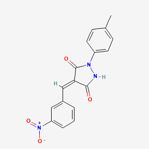 1-(4-methylphenyl)-4-(3-nitrobenzylidene)-3,5-pyrazolidinedione