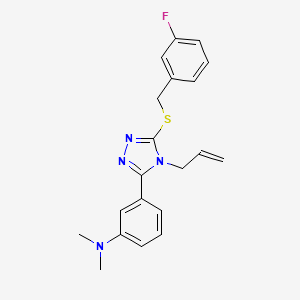 (3-{4-allyl-5-[(3-fluorobenzyl)thio]-4H-1,2,4-triazol-3-yl}phenyl)dimethylamine