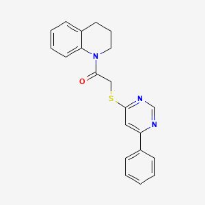 1-{[(6-phenylpyrimidin-4-yl)thio]acetyl}-1,2,3,4-tetrahydroquinoline