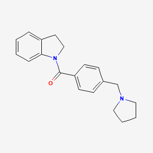 1-[4-(1-pyrrolidinylmethyl)benzoyl]indoline