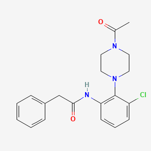 N-[2-(4-acetyl-1-piperazinyl)-3-chlorophenyl]-2-phenylacetamide