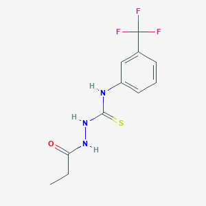 2-propionyl-N-[3-(trifluoromethyl)phenyl]hydrazinecarbothioamide